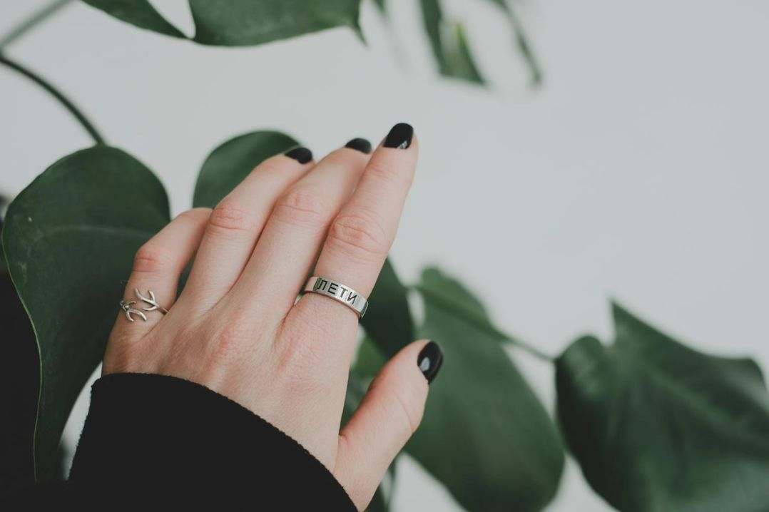 Nachher: glänzender Ring